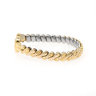 Vintage Expansion Bracelet - Mid Century Gold Filled Stretch Heart Shape - Circa 1950s Era Baby Children's Dainty Fashion Accessory Jewelry