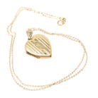 Letter "J" Locket - Retro 12k Gold Filled Engraved Initial Pendant Necklace - Vintage Circa 1940s Era Photograph Keepsake Hayward Jewelry