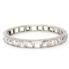Art Deco Bracelet - Vintage Sterling Silver Simulated Diamonds Clear Faceted Glass - Circa 1930s Era Statement Fashion Accessory Jewelry