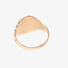 Edwardian Signet Ring - Antique 10k Yellow Gold Oval "WA" Engraved Initial Letters - Vintage 1910s Size 8 3/4 Fine Men's Unisex Jewelry