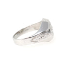 Art Deco Diamond Ring - Vintage 18k White Gold Natural .52 CT Old European Cut Unisex Engagement - Circa 1930s Octagonal Fine Bridal Jewelry