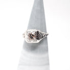 Morganite Engagement Ring - Art Deco 14k White Gold .47 CT Natural Beryl Pink Gemstone - Vintage Circa 1930 Size 5 1/2 Filigree Fine Jewelry