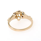 Antique Diamond Ring - Edwardian 14k Yellow Gold Natural .10CT Old European Cut Solitaire - Circa 1900s Size 2 3/4 Buttercup Fine Jewelry