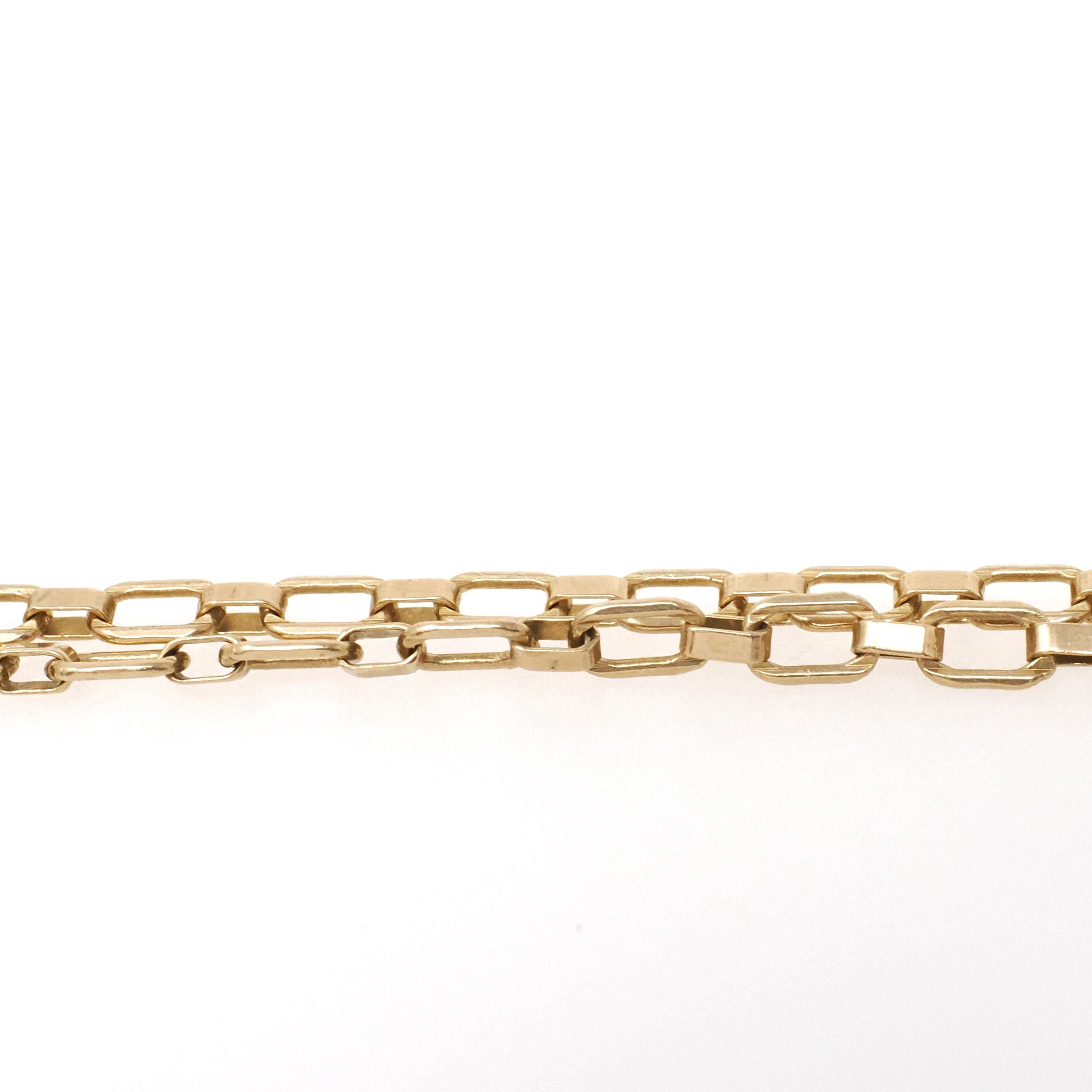 Vintage Oval Link Chain - Retro 14k Yellow Gold 19 Inches Italian Lobster Clasp 3.9 MM Necklace - Circa 1980s Era Fine Unisex Jewelry Supply