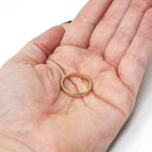 Modern Wedding Band - Estate 14k Yellow Gold 3.0 MM Half Round Ring - Circa 1980s Era Size 6 1/4 Bold Gold Stacking Fine Bridal Jewelry