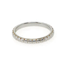 Edwardian Wedding Band - Antique 18k White Gold Orange Blossom 2.4MM Eternity Ring - Circa 1916 Size 6 Engraved Bridal Fine Stacking Jewelry