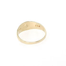 Antique Baby Ring - Edwardian 14k Yellow Gold Simulated Garnet Pinky Midi Band - Vintage Size 1 Children's Red Glass Accent Star Jewelry