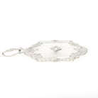 Rock Crystal Quartz Necklace - Art Deco 14k White Gold Natural .04 CT Diamond Pendant - Vintage Circa 1930s Era Statement Filigree Jewelry