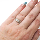 Art Deco Diamond Ring - Vintage 14k White Gold .09 CTW Star Incised Dainty Engagement - Circa 1930s Size 5 1/4 Fine Classic Bridal Jewelry