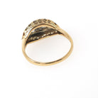 Mid Century Princess Ring - Vintage 14k Yellow & White Gold .37 CTW Diamonds - Circa 1950s Size 7 Sweetheart April Birthstone Fine Jewelry