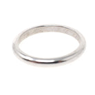 Vintage Wedding Band - Mid Century 14k White Gold 2.4 MM Domed Ring - Engraved 1957 Size 6 Unadorned Stacking Byard F Brogan Fine Jewelry