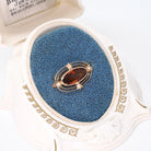 Antique Ellipse Brooch - Edwardian 10k Yellow Gold Simulated Citrine & Pearls Pin - Circa 1900s Orange Glass Fine Lapel Accessory Jewelry