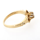 Antique Diamond Ring - Edwardian 14k Yellow Gold Natural .10CT Old European Cut Solitaire - Circa 1900s Size 2 3/4 Buttercup Fine Jewelry