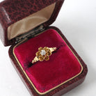 Antique Diamond Ring - Edwardian 14k Yellow Gold Natural .10CT Old European Cut Solitaire - Circa 1900s Size 2 3/4 Buttercup Fine Jewelry
