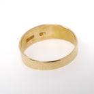 Edwardian Mizpah Band - Antique 18k Yellow Gold Repousse Ring - Circa 1900s Era Size 10 Fine Polished Symbolic Watchtower Stacking Jewelry