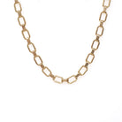 Vintage Oval Link Chain - Retro 14k Yellow Gold 19 Inches Italian Lobster Clasp 3.9 MM Necklace - Circa 1980s Era Fine Unisex Jewelry Supply