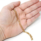 Vintage Figaro Chain - Retro 14k Yellow Gold 24 Inches Italian Spring Ring Clasp 2.7MM Necklace - Circa 1980s Era Fine Unisex Jewelry Supply
