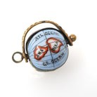 Antique Globe Charm - Victorian Brass Costume Painted Globe Spinner Charm Pendant - Circa 1893 Chicago World's Fair Souvenir Travel Jewelry