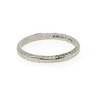 Antique Wedding Band - Art Deco Era 18k White Gold Eternity Floral Wheat Design Ring - Circa 1920s Size 5 1/4 Wedding Bridal Belais Jewelry