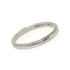 Antique Wedding Band - Art Deco Era 18k White Gold Eternity Floral Wheat Design Ring - Circa 1920s Size 5 1/4 Wedding Bridal Belais Jewelry