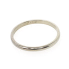 Vintage Wedding Band - Retro 14k White Gold 2.0 MM Half Round Ring - Circa 1940s Era Size 8 Unisex Dainty Stacking Fine Bridal Jewelry