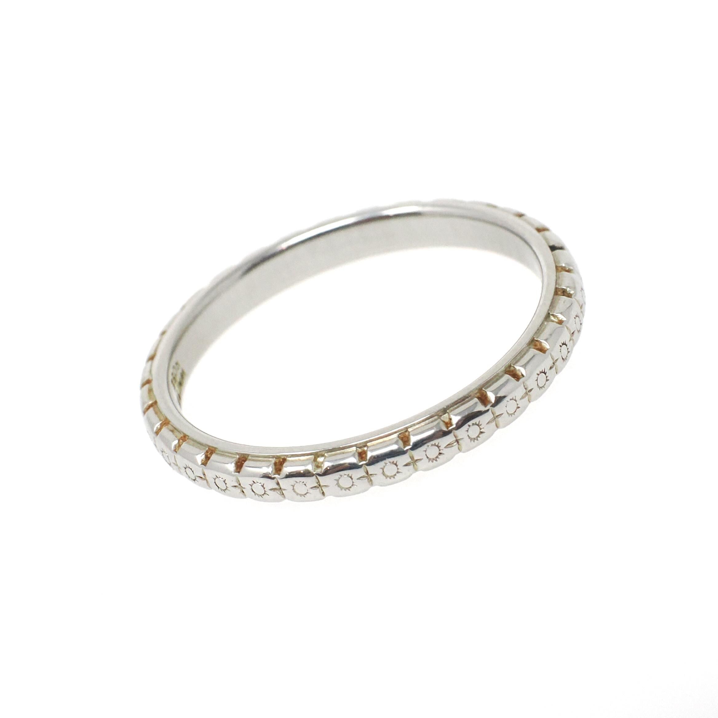 Edwardian Wedding Band - Antique 18k White Gold Orange Blossom 2.4MM Eternity Ring - Circa 1916 Size 6 Engraved Bridal Fine Stacking Jewelry