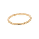 Vintage Wedding Ring - Edwardian 14k Yellow Gold 1.2 MM Dainty Flat Band - Circa 1910s Size 5 1/4 OB Ostby & Barton Fine Stacking Jewelry