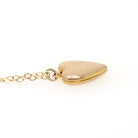 Vintage Heart Locket - Mid Century 10k Yellow Gold Engraved Bow Design Pendant Charm Necklace - Circa 1960s Era Fine Keepsake Photo Jewelry