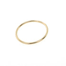 Upcycled Gold Band - Edwardian 14k Yellow Gold Stick Pin Conversion Ring - Circa 1910s Size 6 1/4 Minimalist Unisex 1 MM Dainty Fine Jewelry