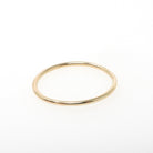 Upcycled Gold Band - Edwardian 14k Yellow Gold Stick Pin Conversion Ring - Circa 1910s Size 6 1/4 Minimalist Unisex 1 MM Dainty Fine Jewelry