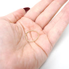 Upcycled Gold Band - Edwardian 14k Yellow Gold Stick Pin Conversion Ring - Circa 1910s Size 6 1/4 Minimalist Unisex 1 MM Dainty Fine Jewelry