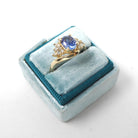 Tanzanite & Diamond Ring - Estate 14k Yellow Gold 2.71 CT Violet Gemstone Bypass - Contemporary Sz 6.25 Alternative Engagement Fine Jewelry
