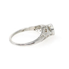 Art Deco Engagement Ring - Vintage 14k White Gold Filigree 0.18 CT Old European Diamond Solitaire - Circa 1930s Era Size 8 1/2 Fine Jewelry