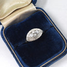Mid Century Princess Ring - Vintage 14k Yellow & White Gold .37 CTW Diamonds - Circa 1950s Size 7 Sweetheart April Birthstone Fine Jewelry
