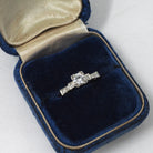 Vintage Diamond Ring - Mid Century 14k Yellow Gold & Platinum .46 CTW Natural Two Tone Engagement - Circa 1950s Era Size 6 1/4 Fine Jewelry