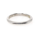 Vintage Wedding Band - Mid Century 14k White Gold 2.4 MM Domed Ring - Engraved 1957 Size 6 Unadorned Stacking Byard F Brogan Fine Jewelry