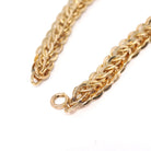 Vintage Double Curb Chain Necklace - Retro 12k Gold Filled Woven Flat Circle Links Chain - 1940s Spring Ring Clasp Fashion Accessory Jewelry