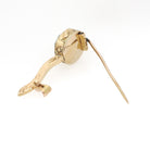Antique Halley's Comet Brooch - Victorian 10k Gold Clear Old Cut Paste Stone Astronomy Pin - Vintage 1800s Era Celestial Rare Fine Jewelry