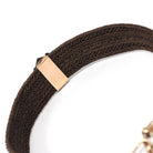 Victorian Hair Bracelet - Antique Rosy Gold Filled Woven Braid & Pierced Monogram - Circa 1800s Era Mourning Statement "WC" Fine Jewelry