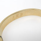 Vintage Flower Bangle - Mid Century 12k Gold Filled Two Tone Hinged Bracelet - Circa 1950s Era Wide Stacking Textured Fashion Jewelry