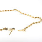 Vintage Rope Chain - Retro Era 14k Yellow Gold 2.6 MM Diamond Cut Machined Necklace - Circa 1980s Era Unisex 24 Inch Layering Fine Jewelry