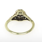 Art Deco Engagement Ring - Vintage 14k White & Yellow Gold Rare Butterfly Filigree 0.12 CT Diamond - Circa 1930s Era Size 5 3/4 Fine Jewelry
