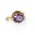 Created Color Change Sapphire Ring - Mid Century 10k Yellow Gold Natural 2.74 CT Gem - Circa 1960s Era Size 6 Victorian Revival Fine Jewelry