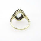 Vintage Aquamarine Ring - Art Deco 14k Yellow Gold Natural Light Blue Marquise Gemstone - Circa 1930s Era Size 5 1/4 Filigree Fine Jewelry