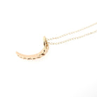 Antique Crescent Moon Charm - Edwardian Era 14k Yellow Gold Cultured Seed Pearl Conversion Pendant - Circa 1910s Celestial Fine Jewelry