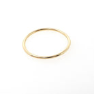 Upcycled Gold Band - Edwardian 14k Yellow Gold Stick Pin Conversion Ring - Circa 1910s Size 6 1/4 Minimalist Unisex 1 MM Dainty Fine Jewelry