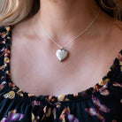 Antique Heart Pendant - Edwardian Sterling Silver Engraved Monogram "PMP" Necklace Fob Charm - Circa 1910s Era Keepsake Fine Fashion Jewelry