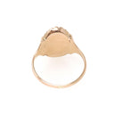 Antique Intaglio Ring - Victorian Era 10k Rosy Yellow Gold Carved Intaglio Dark Red Sard - Circa 1890s Size 7 Ladies Profile Fine Jewelry