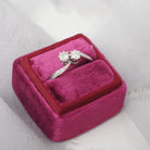 Toi Et Moi Ring - Antique 18k White Gold .56 CTW Art Deco Diamond Bypass Band - Vintage Circa 1920s Size 7 Fine Bridal Engagement Jewelry