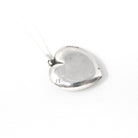 Antique Heart Pendant - Edwardian Sterling Silver Engraved Monogram "PMP" Necklace Fob Charm - Circa 1910s Era Keepsake Fine Fashion Jewelry